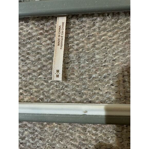 Free People Gray Wrap Front Knit Mohair Alpaca Wool Blend Sweater M Boho Chic - Picture 6 of 11